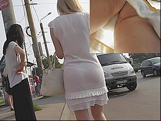 amateur street candid upskirt